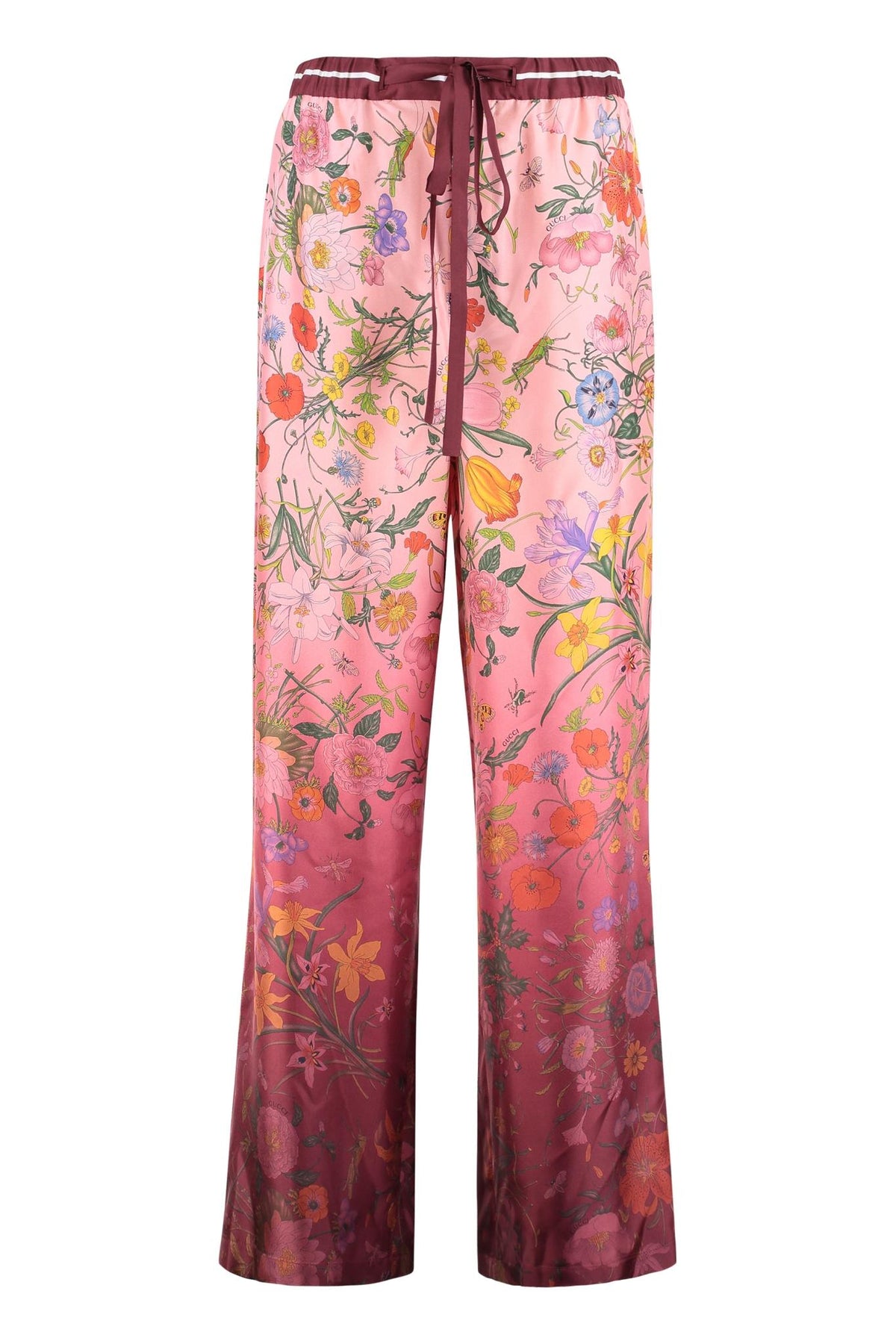 GUCCI Wool Cropped Trousers Beige Women’s Pants