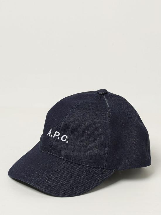 A.P.C. Indigo Denim Baseball Cap COHIZM24069IAI