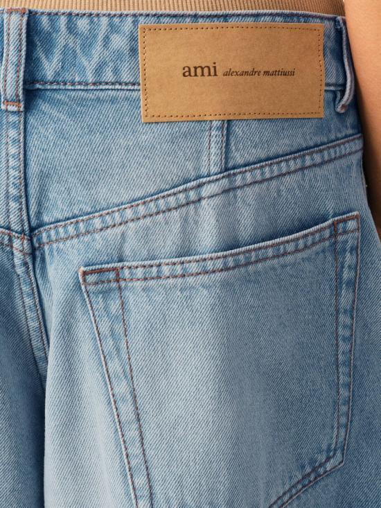 AMI Used Blue Denim Jeans for Women