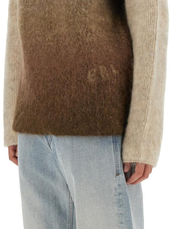 ERL Wool Crewneck Sweater Women’s Knit ERL07N201 BROWN DOM