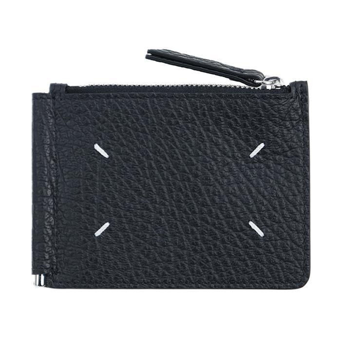 Maison Margiela Black Stitch Money Clip Bifold Wallet