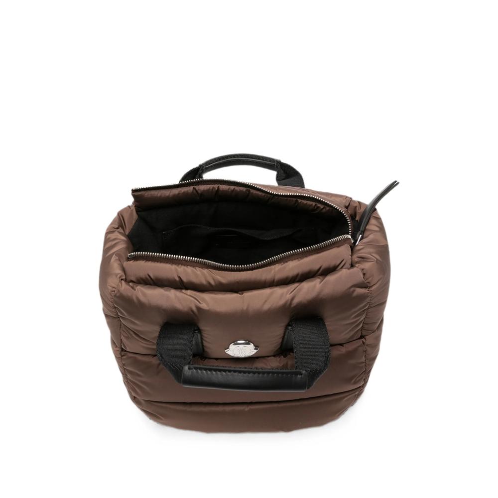 Moncler Black Leather Tote Bag