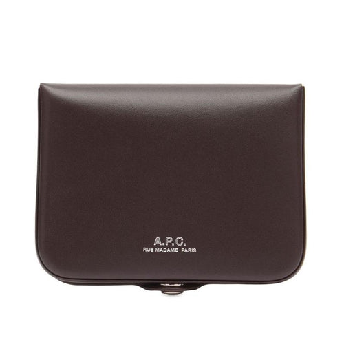 A.P.C. Dark Brown Josh Coin Purse Wallet