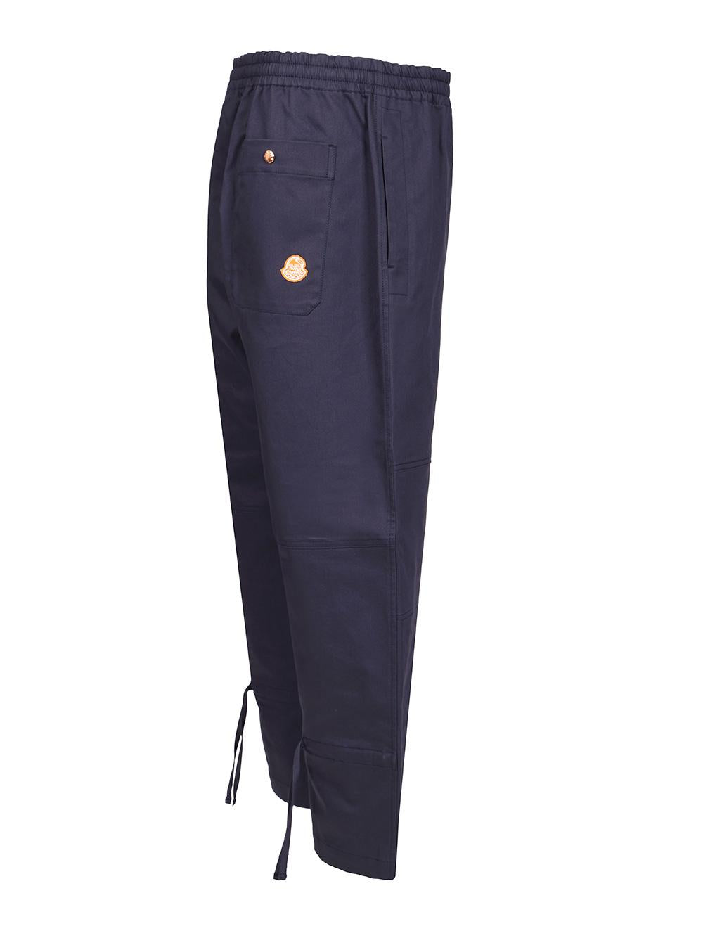 Moncler Navy Cropped Trousers Men’s Pants