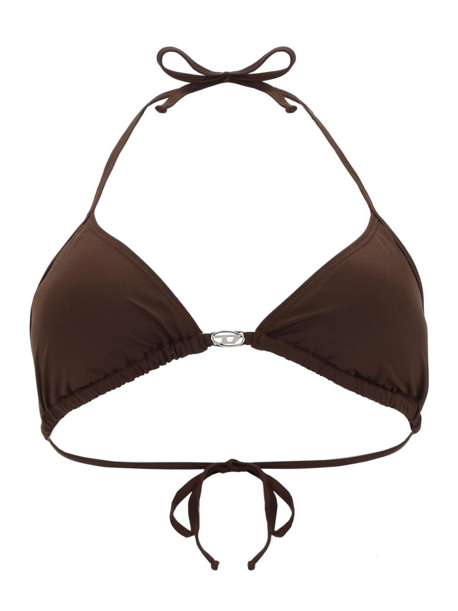 DIESEL Black Logo String Bikini Set
