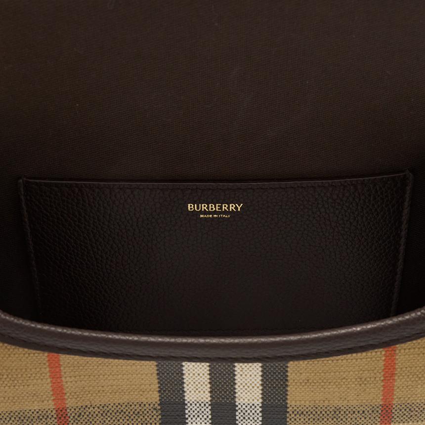 BURBERRY Highland Leather Crossbody Bag for Women