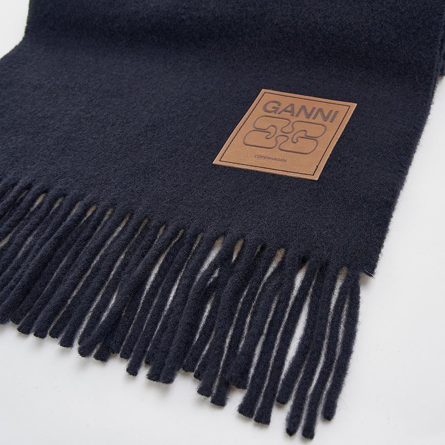 GANNI Women’s Wool Scarf/Muffler A6931 683