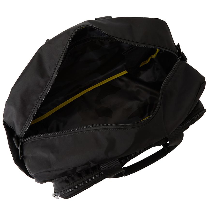 PLEIN SPORT Men’s Duffel Bag Black Nylon Tote Bag