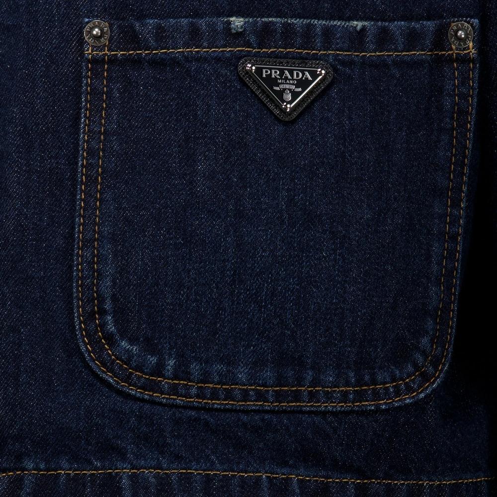 PRADA Women’s Cropped Denim Jacket Black