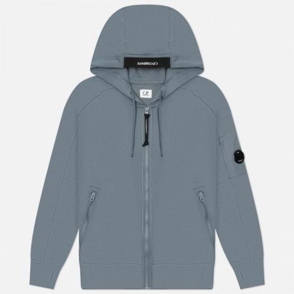 CP Company Diagonal Raised Fleece Full Zip Hooded Sweatshirt Men’s