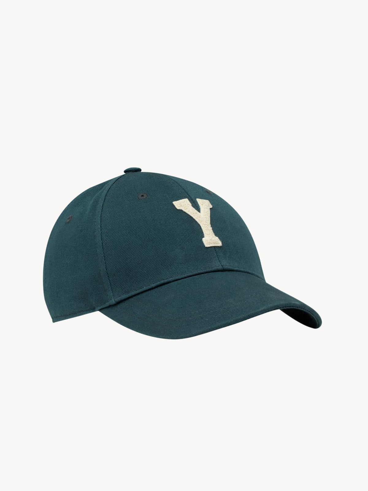 Saint Laurent Black Cotton Logo Baseball Cap