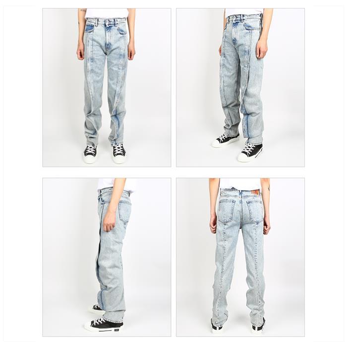 Y PROJECT Banana Denim Jeans for Men WJEAN38S23 ICE BLUE