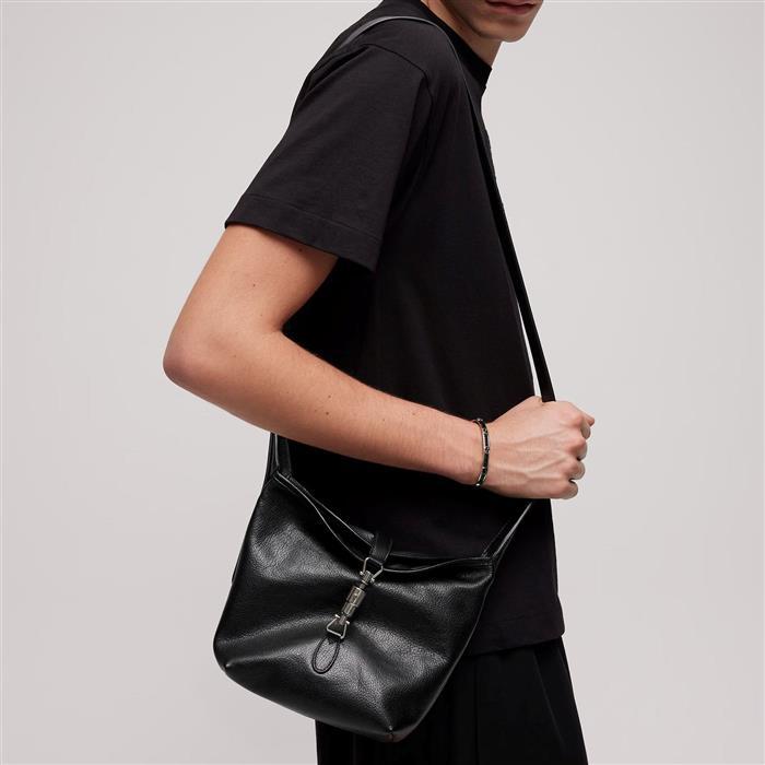 GUCCI Mini Shoulder Bag Black Leather Shoulder Bag