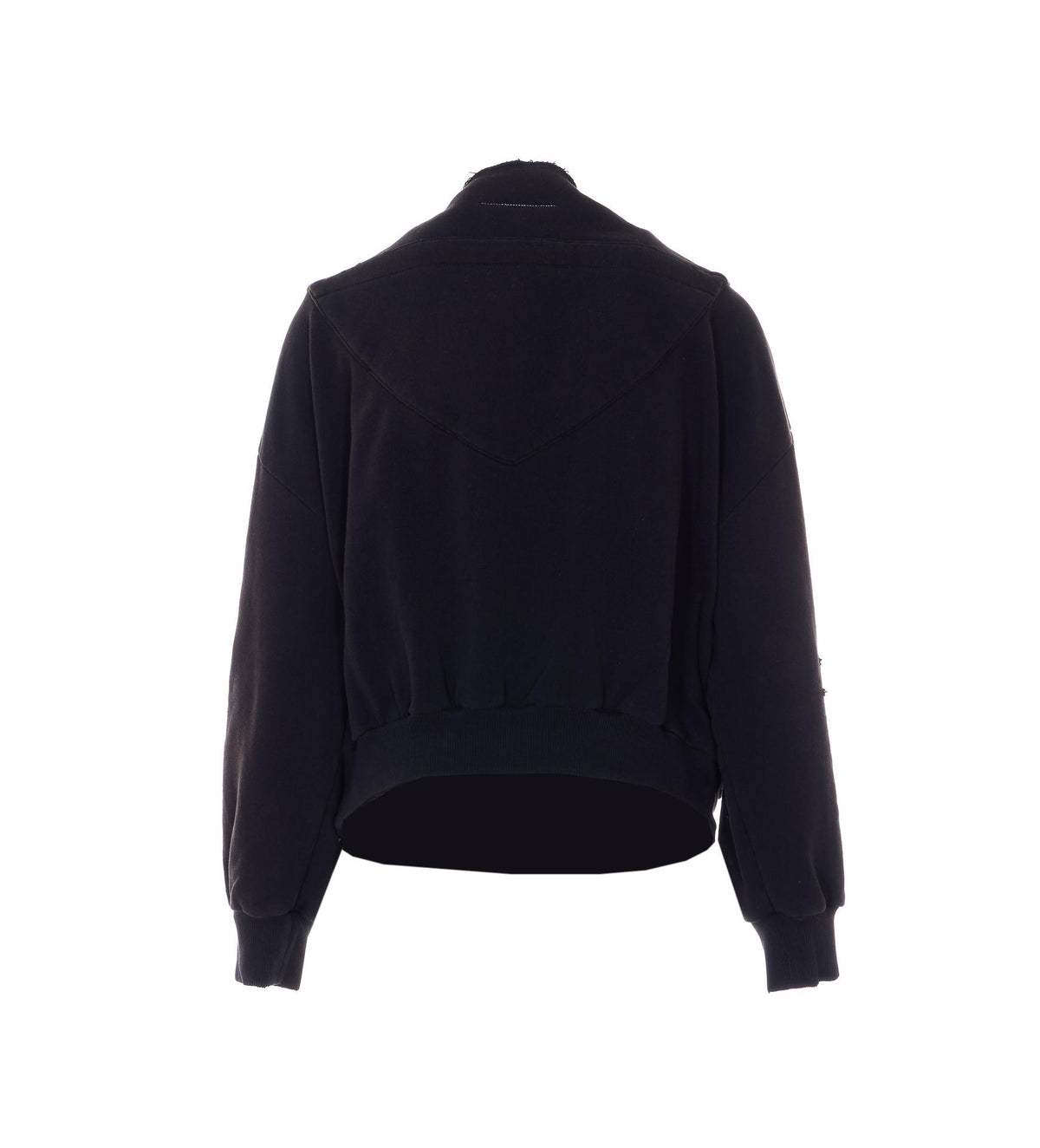 Maison Margiela Black Bomber-Style Sweatshirt for Women
