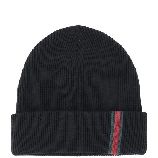 GUCCI Black Cotton Baseball Cap 834192 4G200 1000