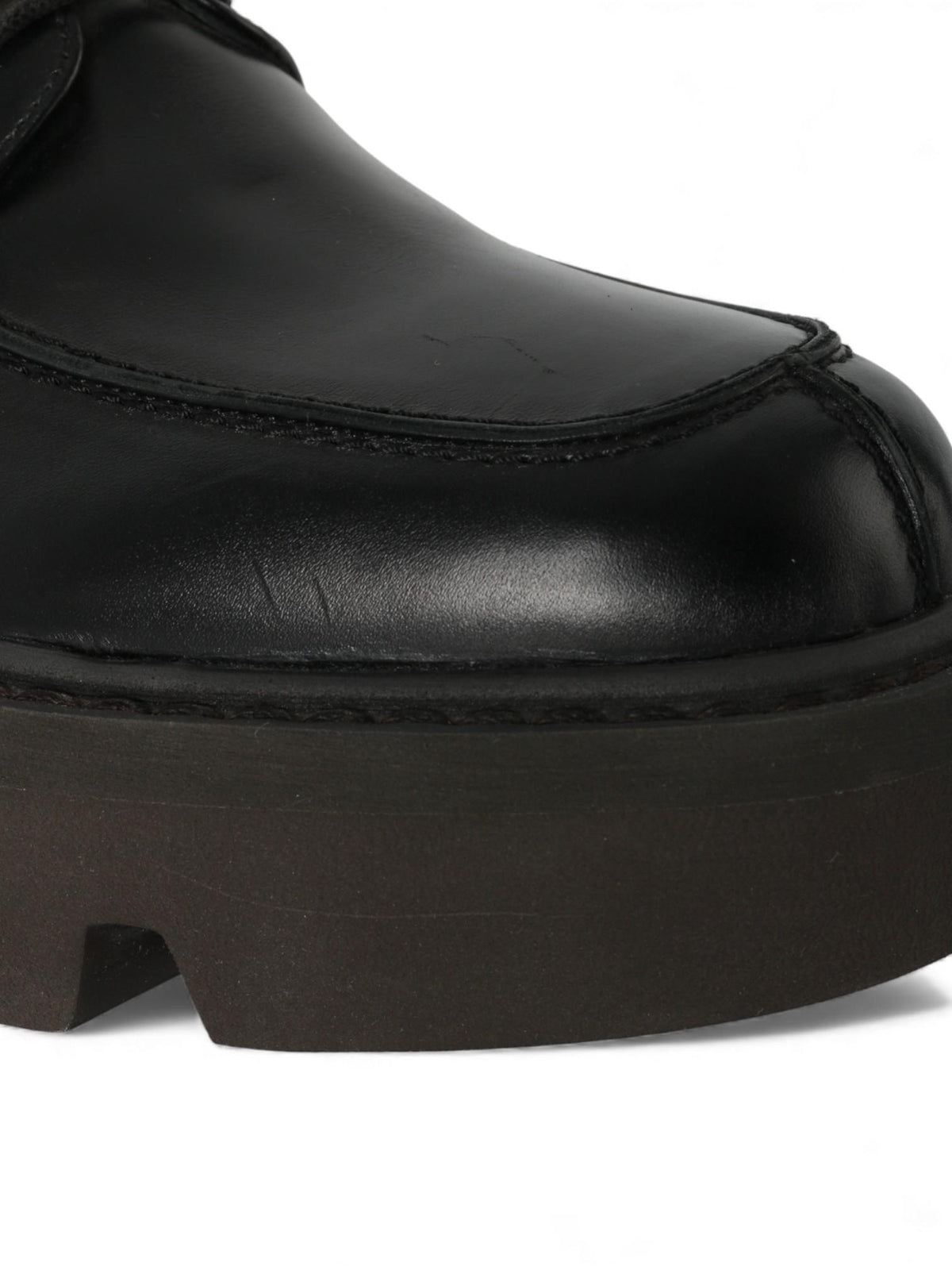 Dries Van Noten Women's Black Platform Lace-Up Derby Shoes WW232 770 QU127 900