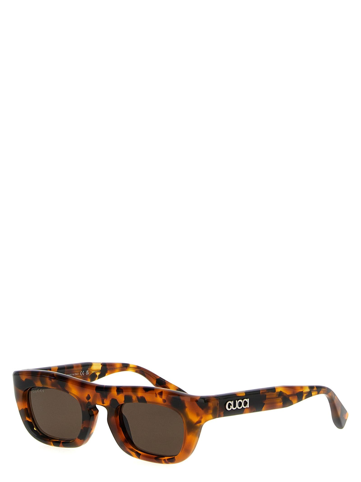 GUCCI Black Acetate Square Sunglasses