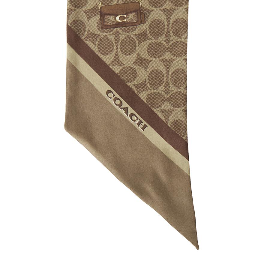 Coach Women’s Skinny Silk Scarf CAS77 TN2