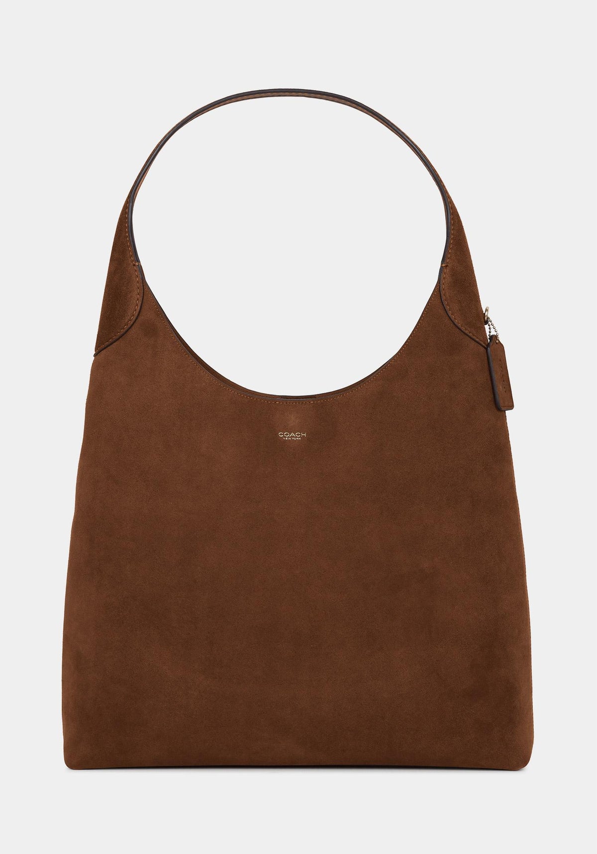 Coach Warm Brown Suede Brooklyn 39 Shoulder Bag CW636 B4WBR