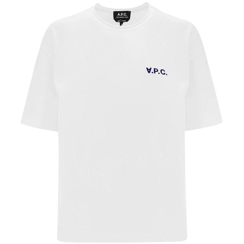 A.P.C. KAROL COURT Embroidered T-Shirt White Women’s
