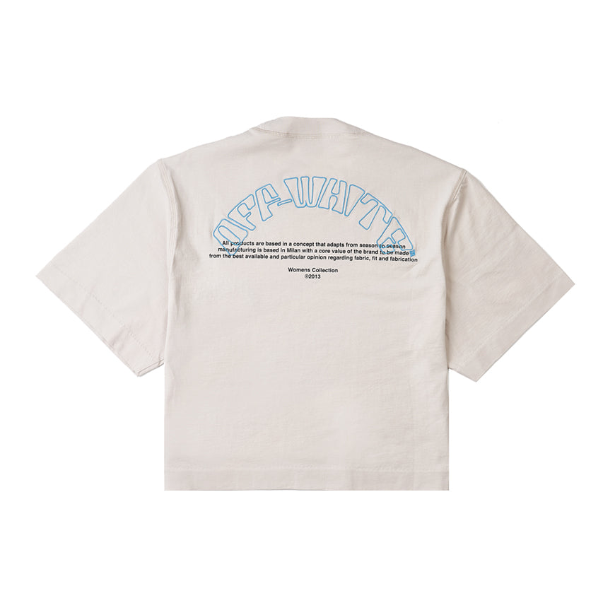 OFF WHITE Butterfly Logo Short Sleeve T-Shirt for Women