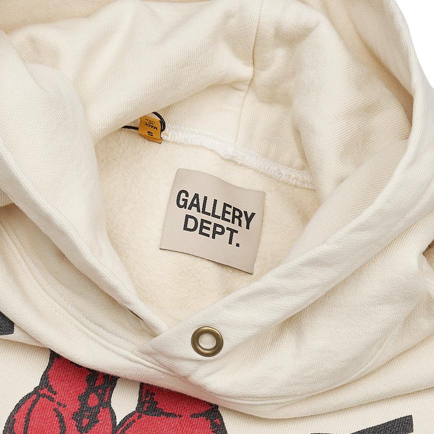 GALLERY DEPT. Cream Boxing Merch Hoodie for Men BMH 50012