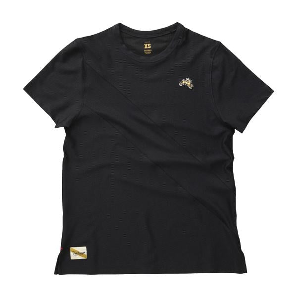 Tracksmith Black Cotton Raglan Short Sleeve T-Shirt