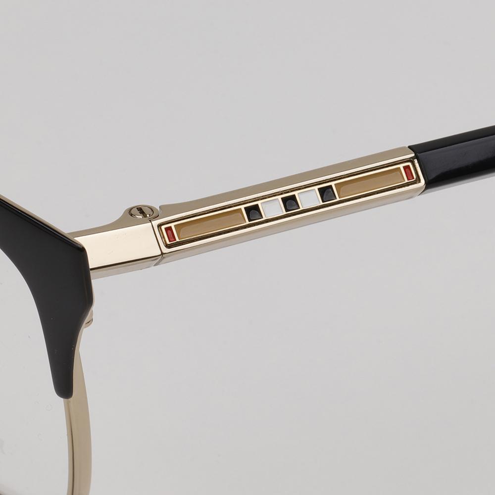 BURBERRY Gold Metal Square Eyeglass Frames Unisex BE1362 1326 ALMA