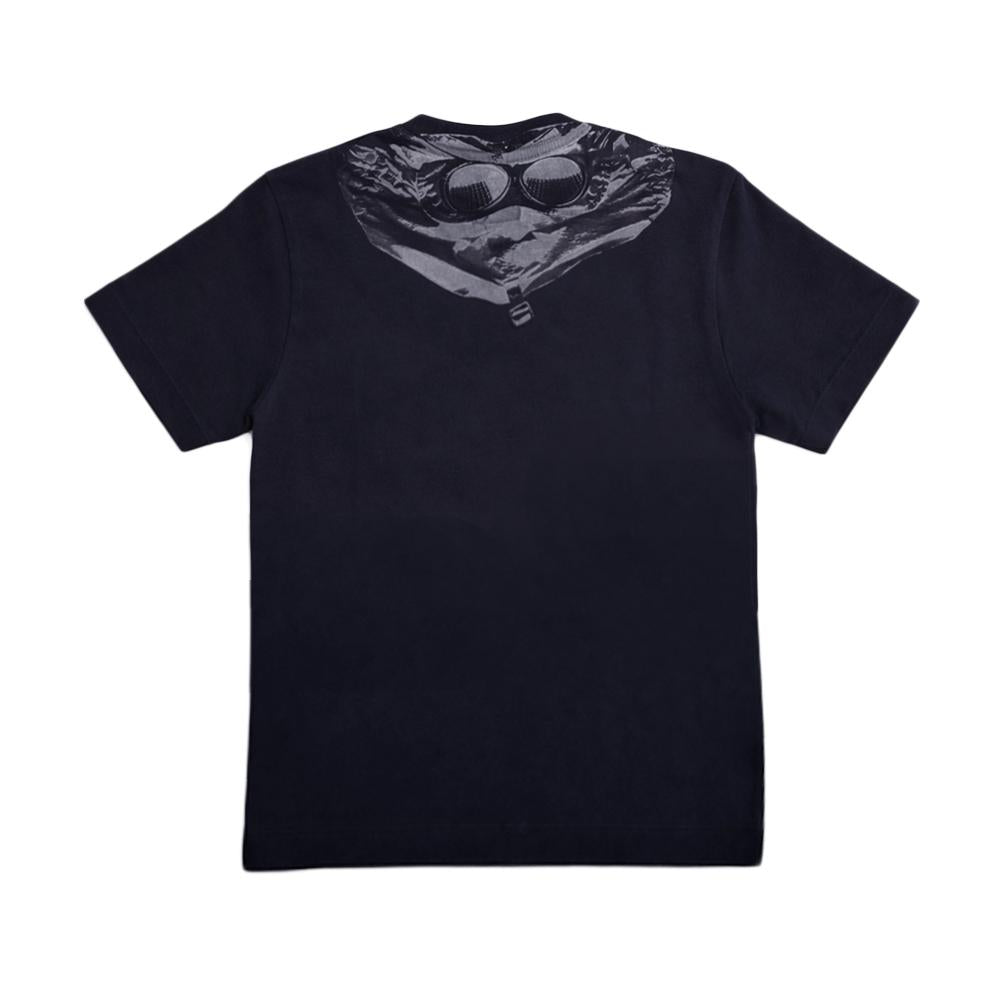 CP Company Kids Women Logo Print Short Sleeve T-Shirt Nav 20CKTS038C 00LAA17 888