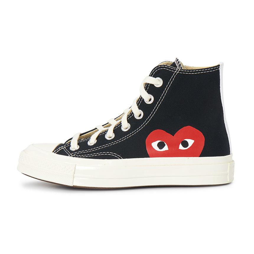 Comme des Garcons Red Heart Chuck Taylor 70 High Unisex Sneakers AZ K112 001 1