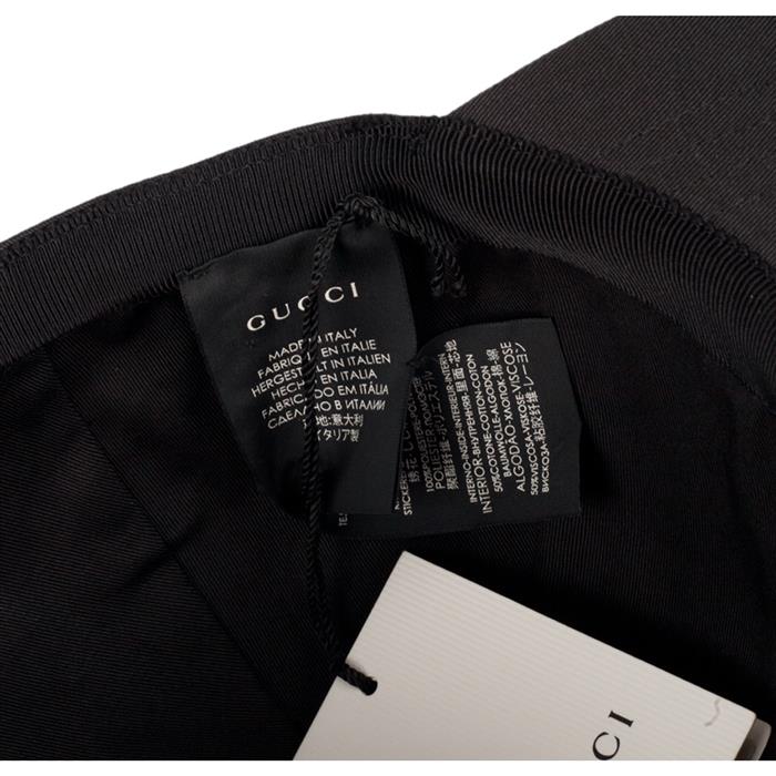 GUCCI Logo Embroidered Baseball Cap Black