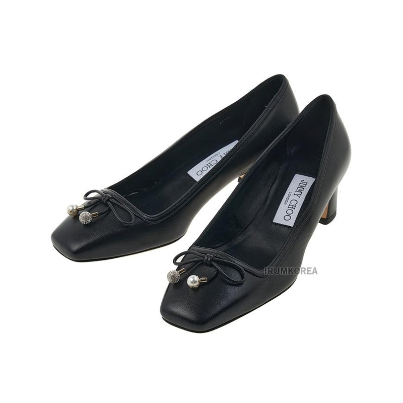 Jimmy Choo Yellow Leather Yelme Pumps ELME 45 NAP BLACK