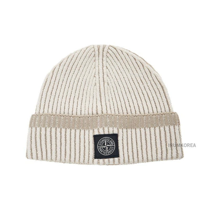 STONE ISLAND Unisex RWS Wool Beanie Navy