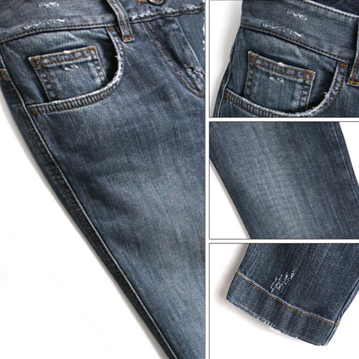 Dolce&Gabbana Washed Plate Detail Denim Jeans for Women