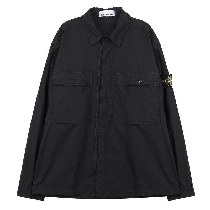STONE ISLAND Comfort Fit Overshirt Jacket with Chest Po K1S151200015 S0003 V0020
