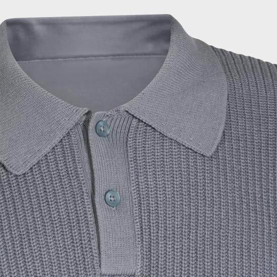 CARHARTT WIP Shady Blue Cotton Polo Shirt for Men