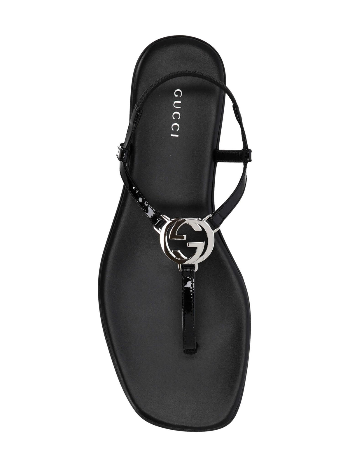 GUCCI Leather Sandals Black Womens Sandals