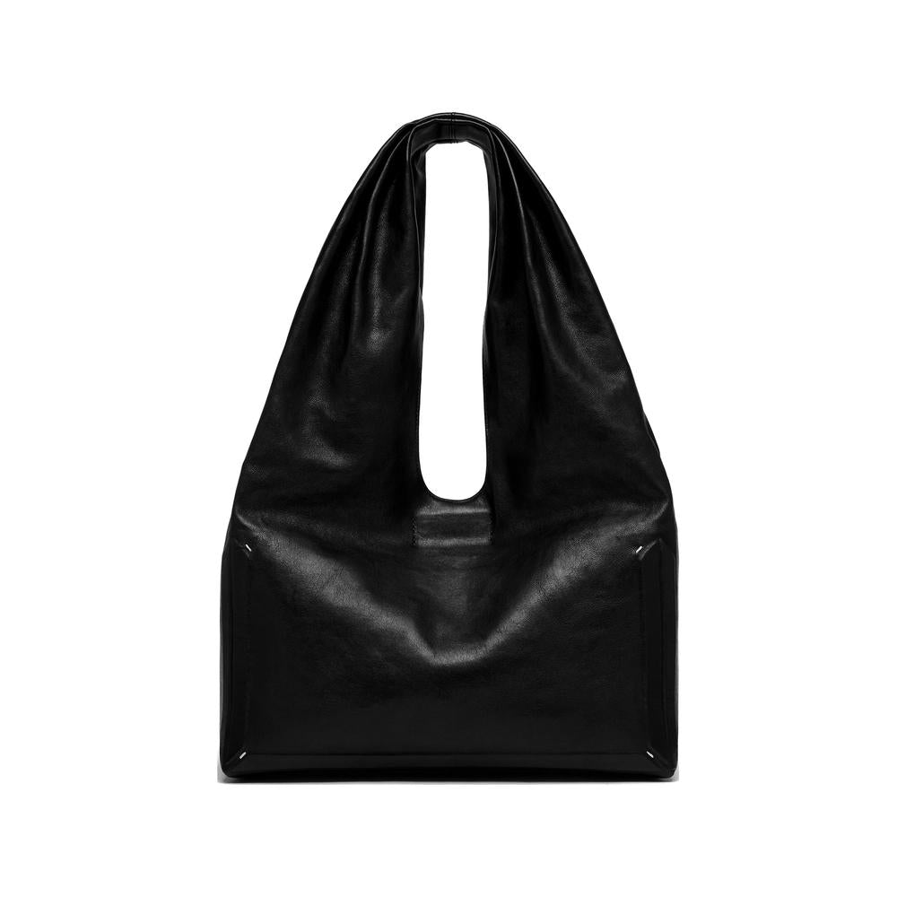 Maison Margiela Black Leather Shoulder Bag