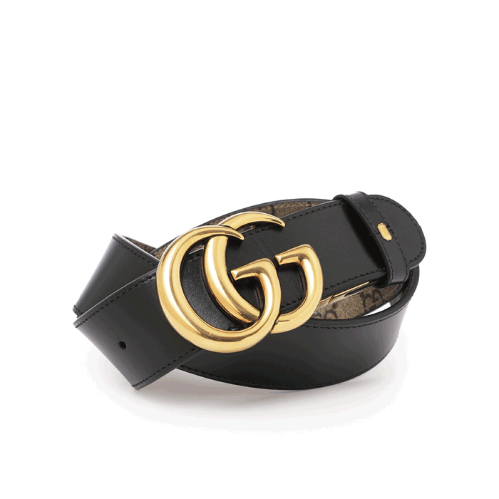 GUCCI GG Marmont Leather Belt Unisex 659417