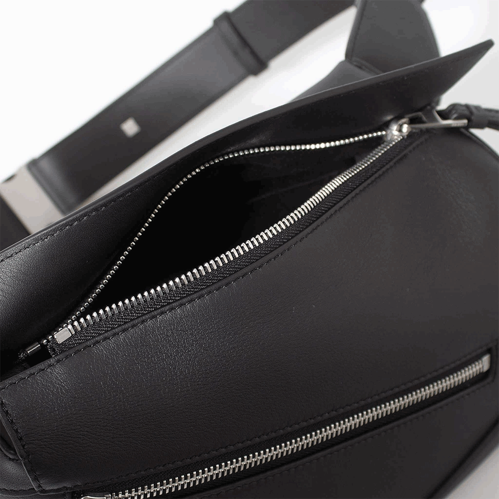 LOEWE Puzzle Small Leather Belt Bag Crossbody Black Men’s