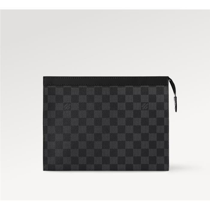 Louis Vuitton Damier Graphite Pochette Voyage MM Clutch Bag