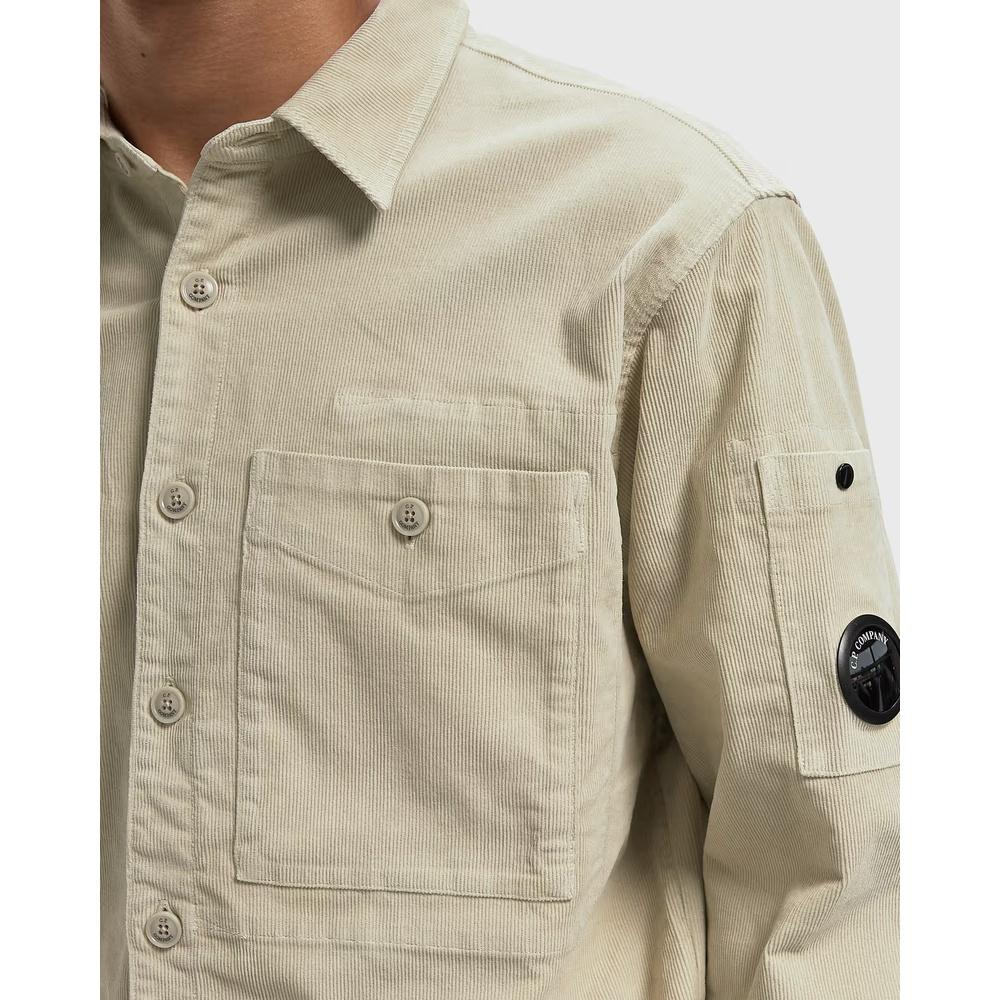 CP Company Lens Corduroy Long Sleeve Shirt for Men