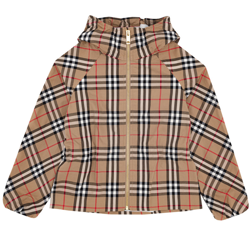 BURBERRY Vintage Check Hooded Jacket Women 23SS Kids Collection