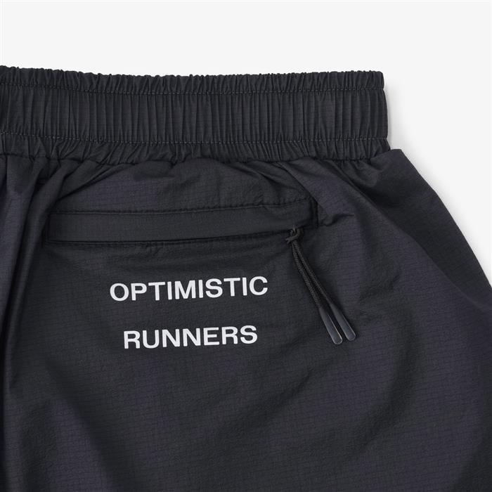 OPTIMISTIC RUNNERS Layered Shorts Black Men’s Shorts