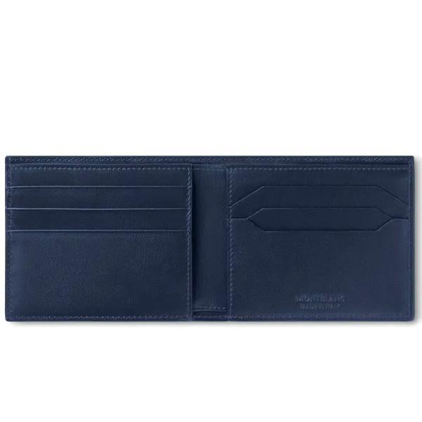 Montblanc Meisterstück 6CC Navy Leather Bifold Wallet