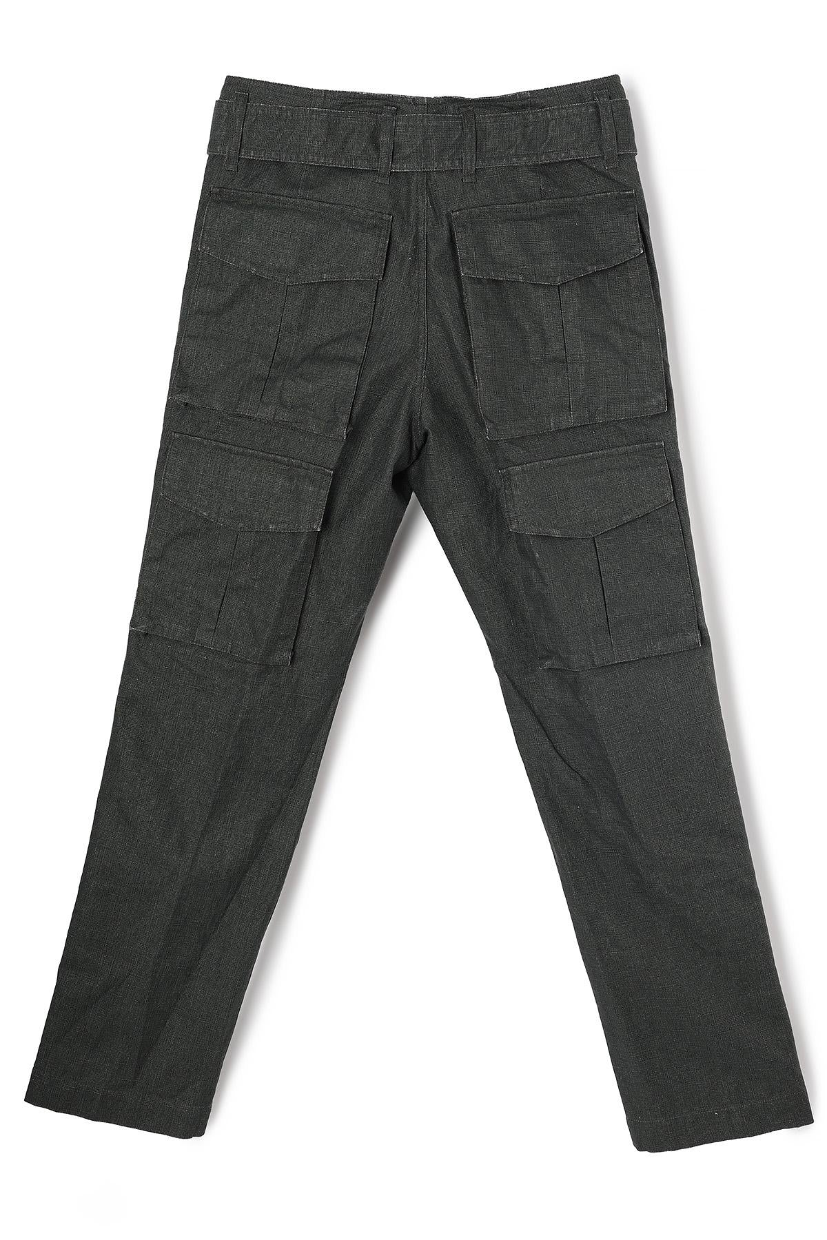 Dries Van Noten Coated Linen Cargo Pants Men 241 020935 8372 605