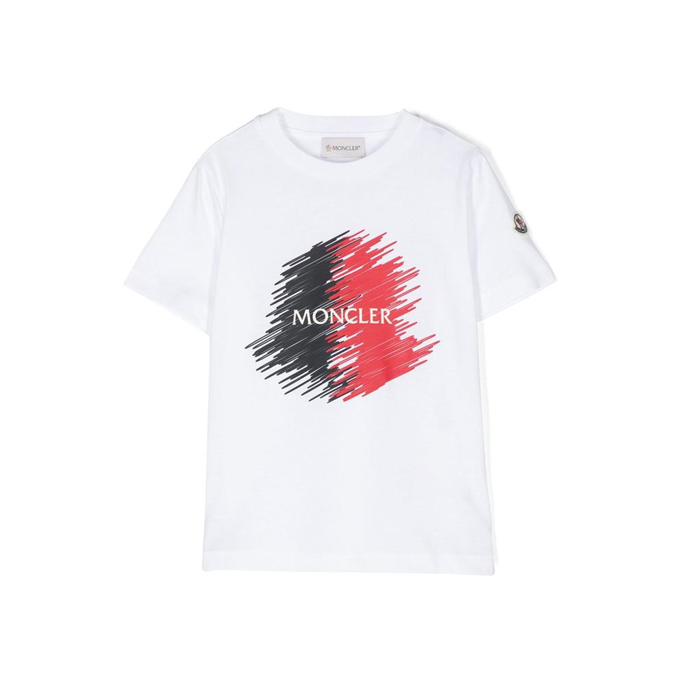 Moncler Women’s Printed T-Shirt White Cotton Short Sleeve