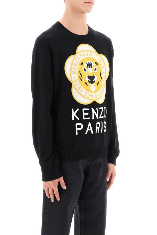 KENZO Men's Crewneck Knit Sweater FD65PU4293BB99J