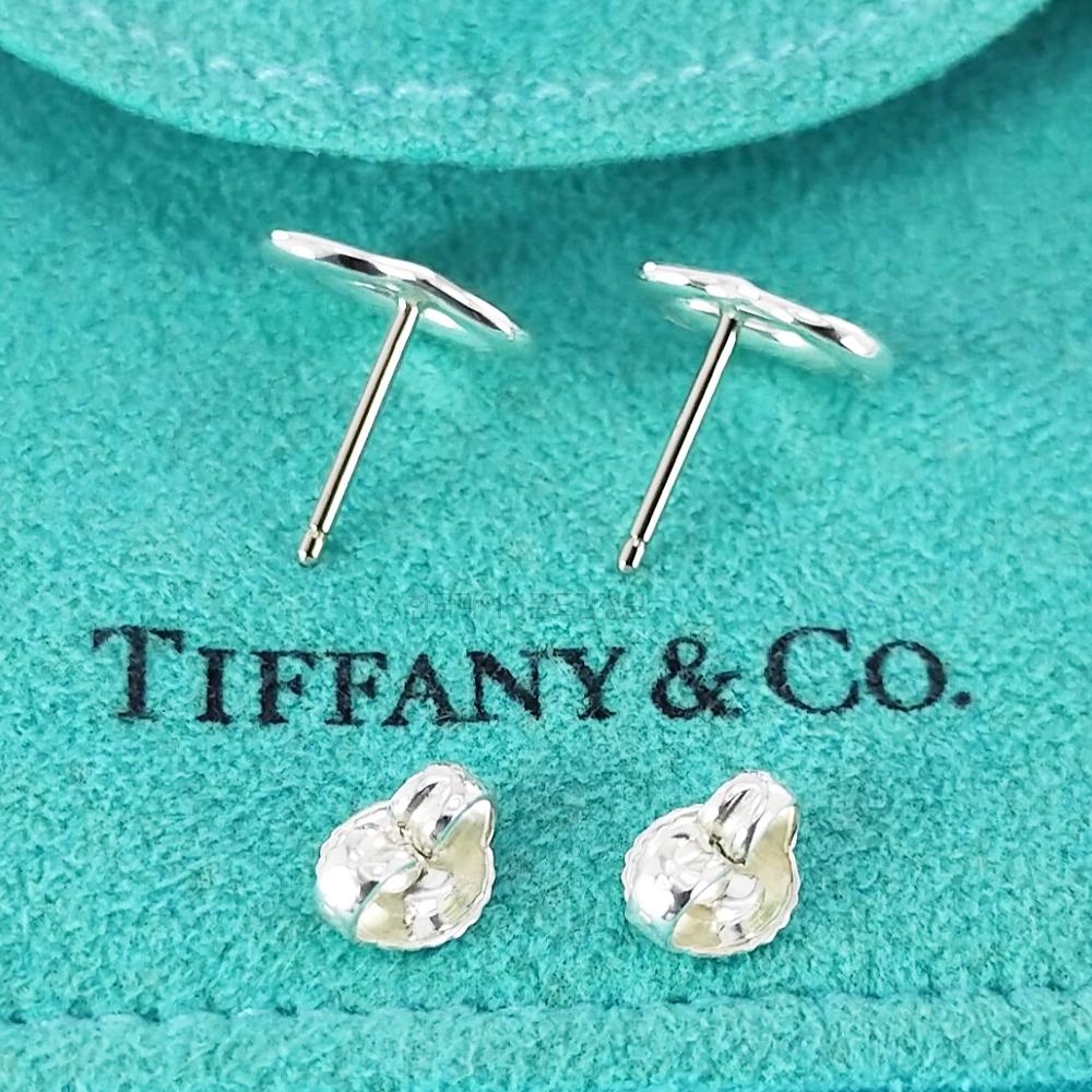 Tiffany & Co 925 Sterling Silver Open Heart Earrings 92 5