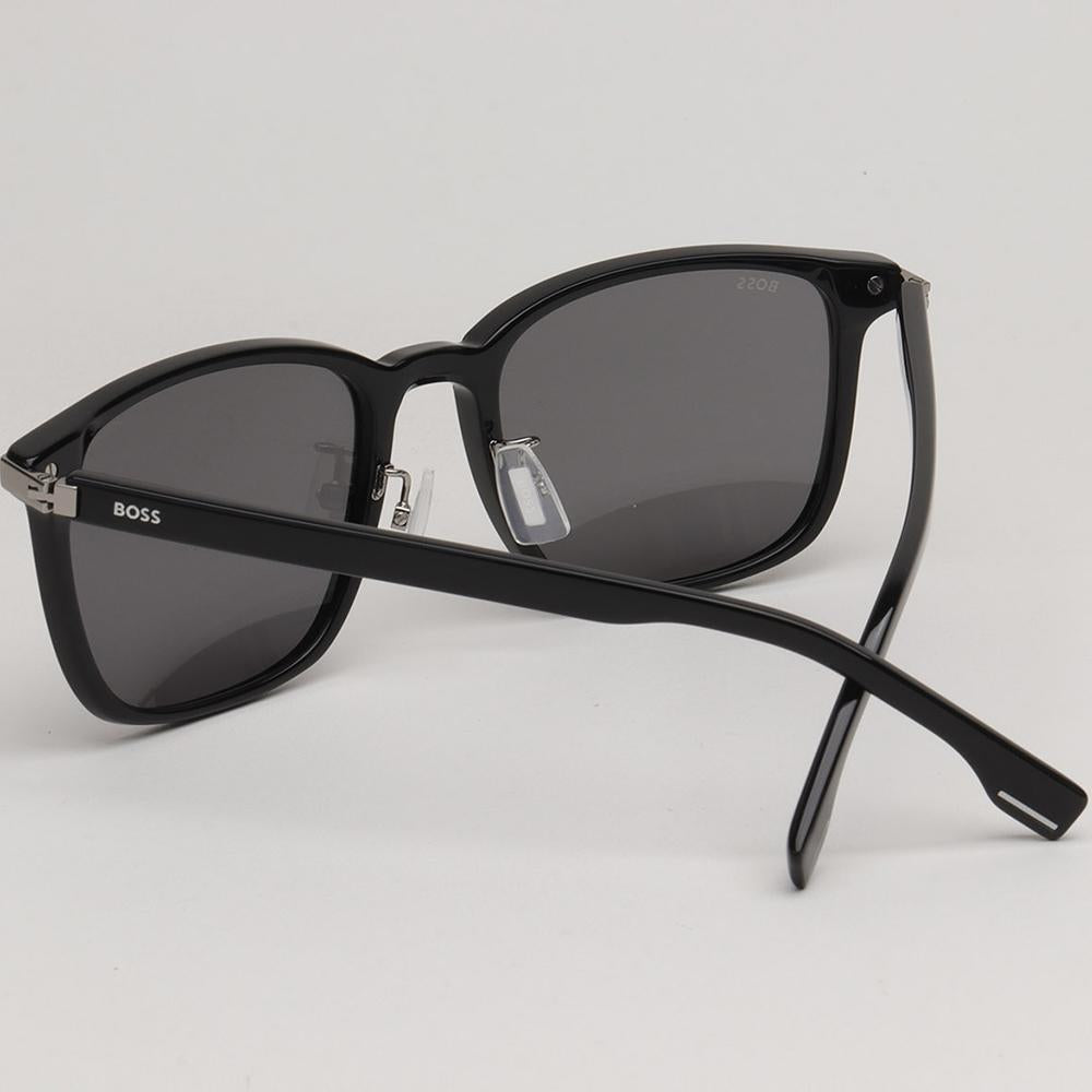 HUGO BOSS Black Square Acetate Asian Fit Unisex Sunglasses
